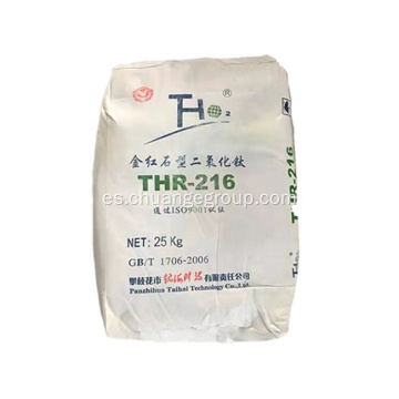 Dióxido de titanio Rutile TiO2 Thr 216 para recubrimiento